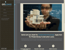 Tablet Screenshot of gfsconstructionloans.com
